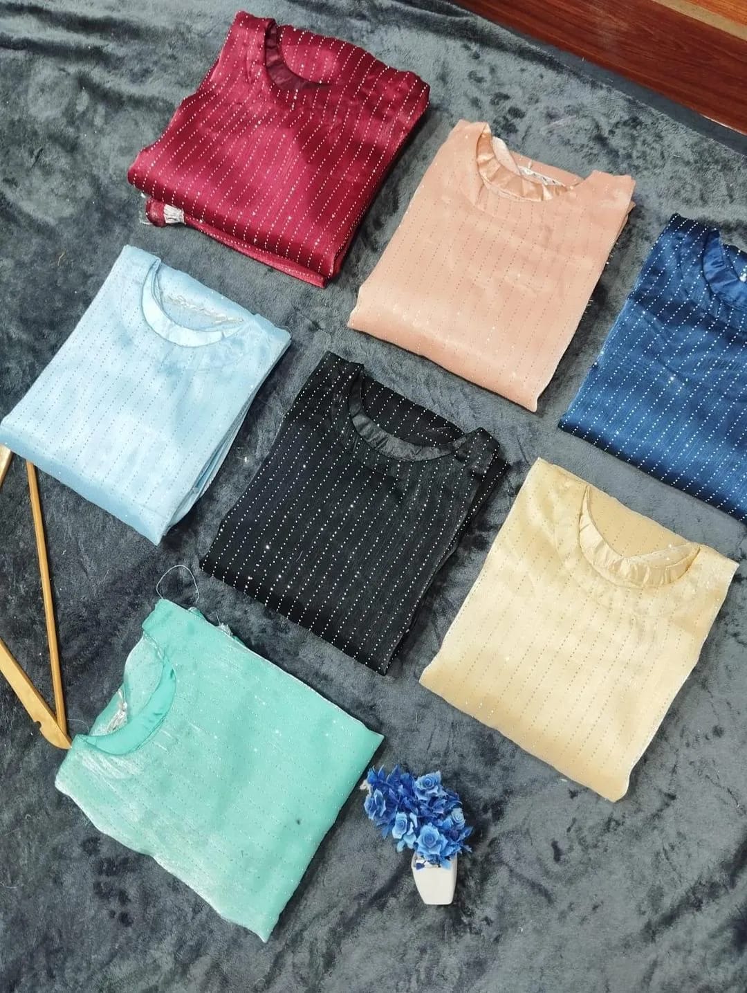 3 Pcs Women's Stitched Shamoz Silk-Suit