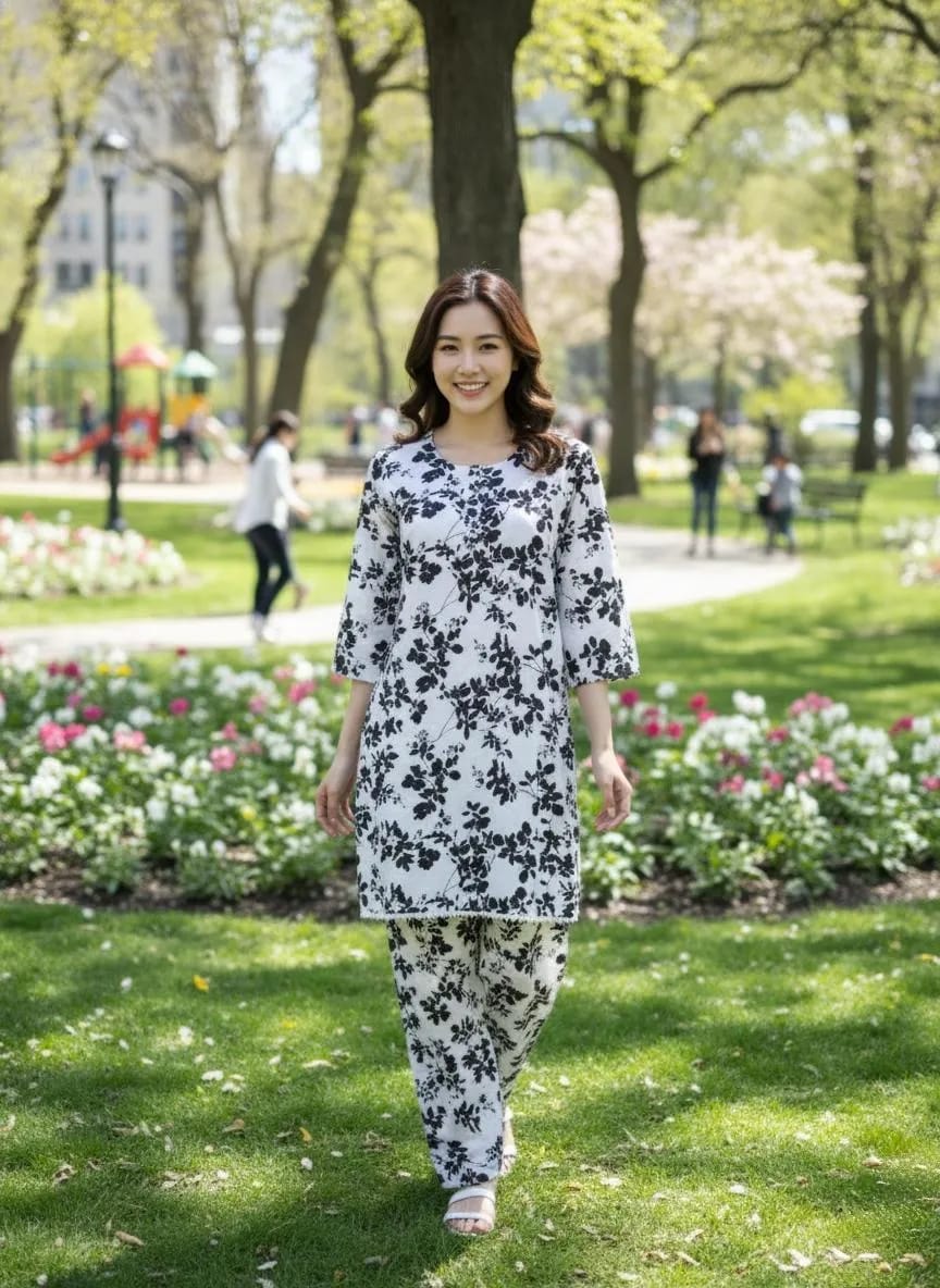 Eid Collection 2 Pcs Women's Stitched Cotton Lawn Printed Suit