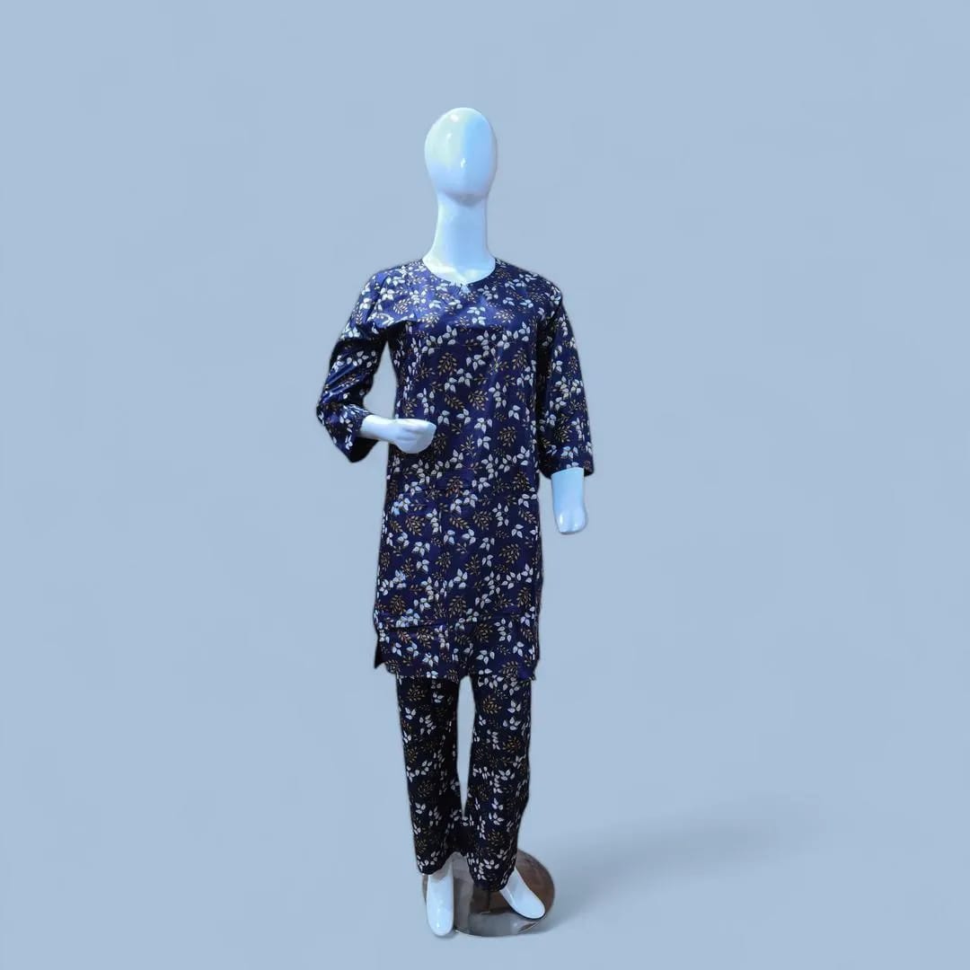 Eid Collection 2 Pcs Women's Stitched Cotton Lawn Printed Suit