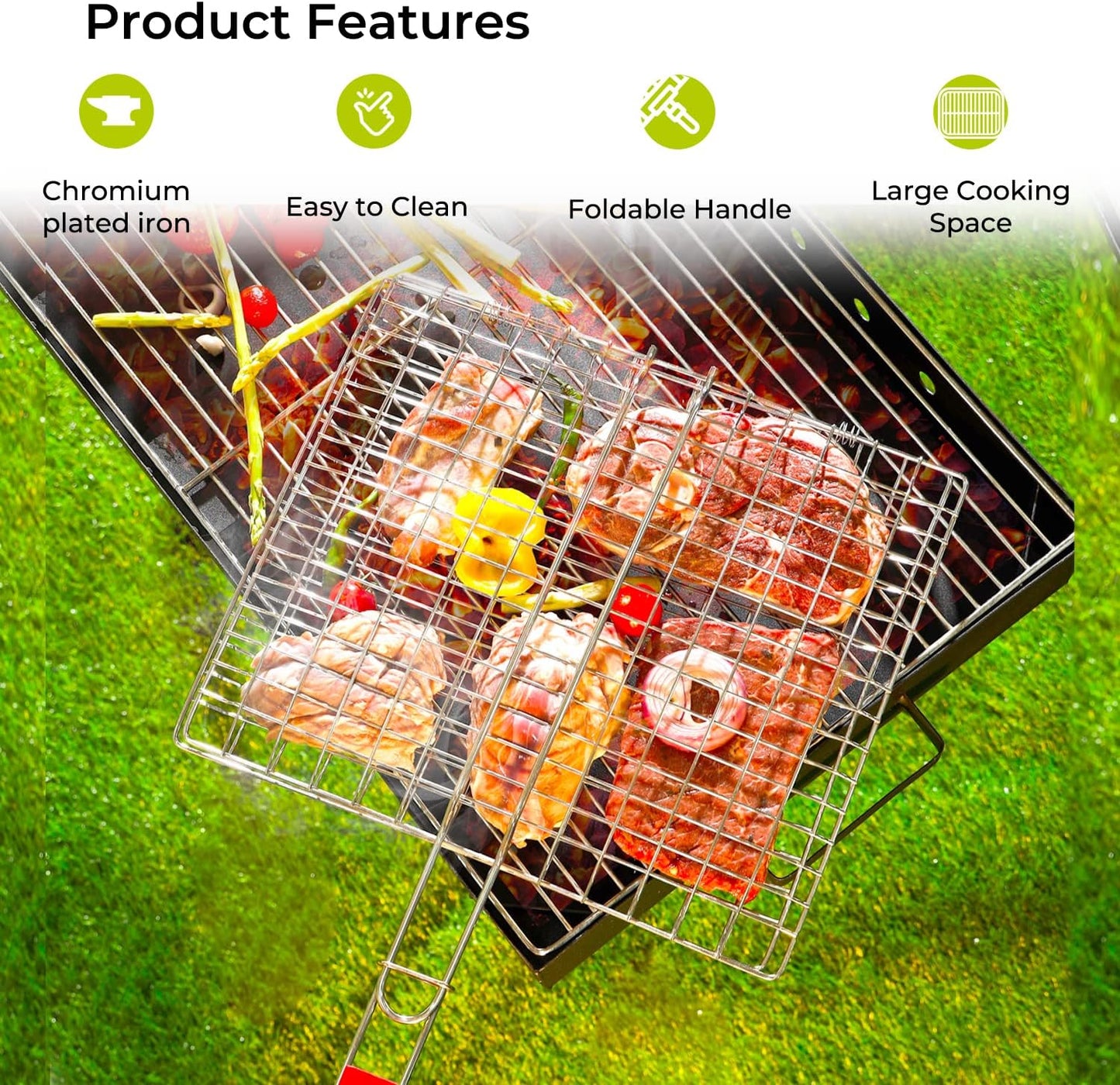 BBQ Stainless Steel Hand Grill