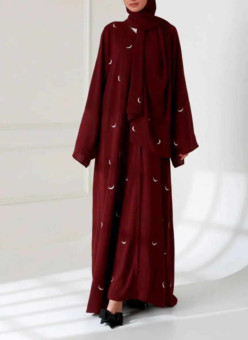Georgette Embroidered Full Abaya