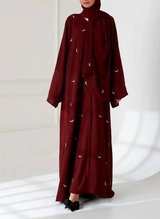 Georgette Embroidered Full Abaya