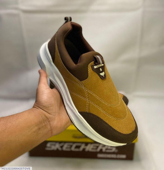 Men's EVA Fancy Skechers - Mustard